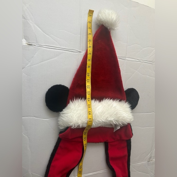 Disney Parks Mickey Mouse Santa Hat/Scarf/Gloves All in One-Plush - Picture 9 of 10
